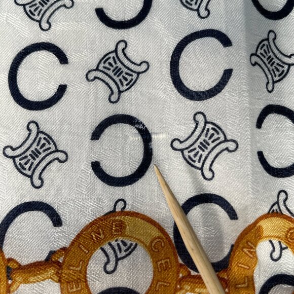 Vintage Celine Cotton Scarf - Picture 11 of 14